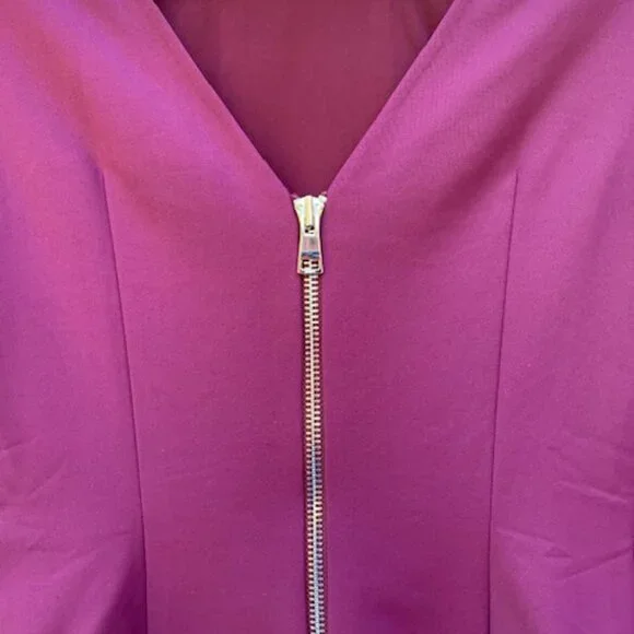 Flavio Castellani Back V Neckline Mink Wool dress NWT - Picture 8 of 15